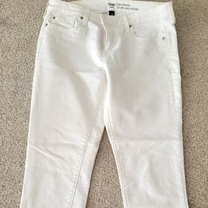 Gap Girlfriend White Jeans Size 8